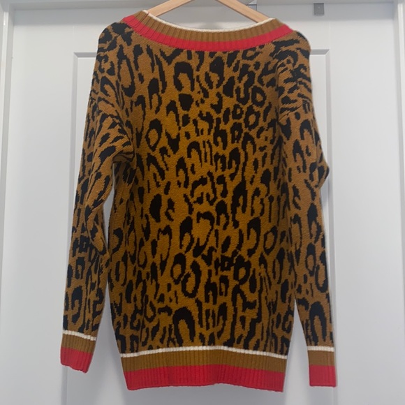 NWT! Target Kahlana Barfield Brown Leopard Print Cardigan - Size 3X - Picture 3 of 5
